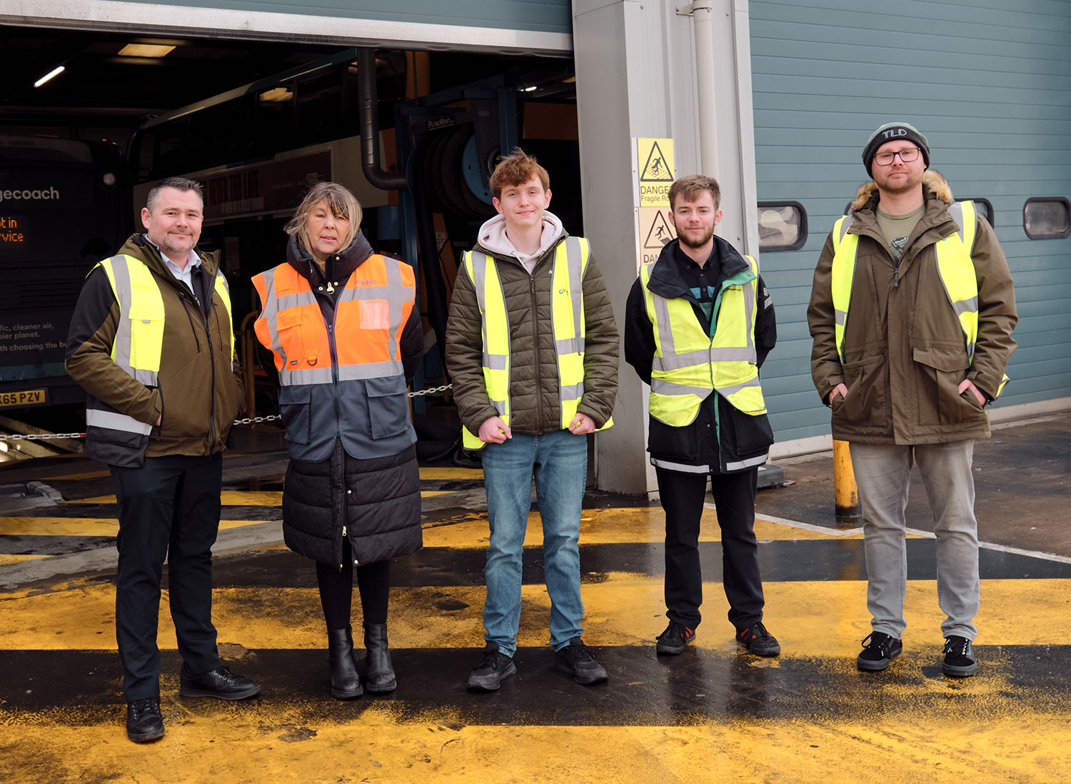 Young Bus Fan Wins Competition to Get a Glimpse Behind the Scenes at Stagecoach’s Barnsley Depot: A Look into Daily Depot Operations