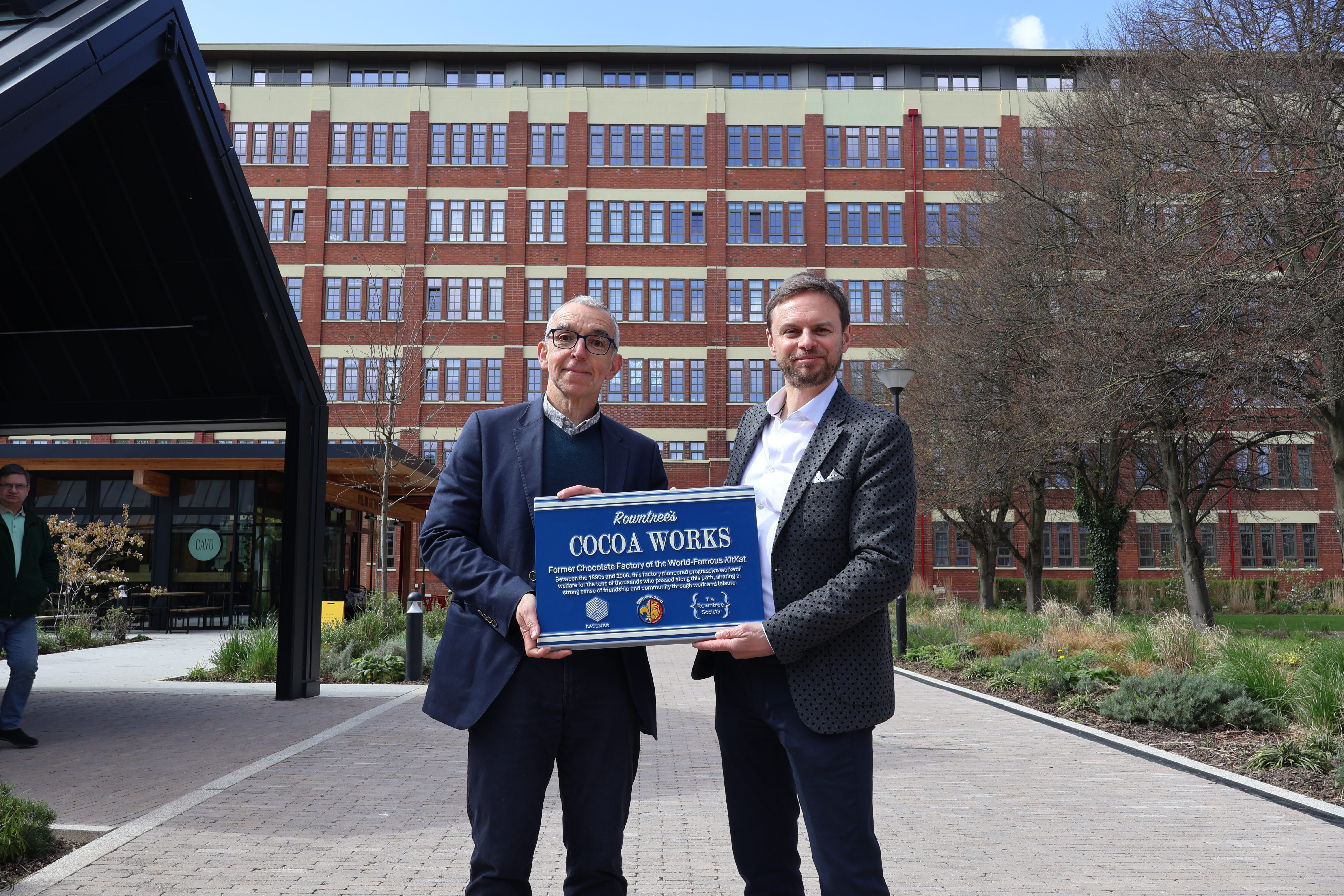 New blue plaque installed today marks innovating factory in York