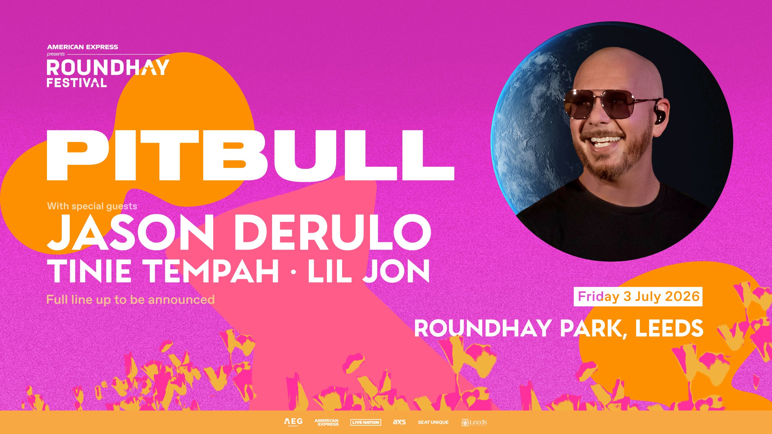 Your Official Guide: Jason Derulo, Tinie Tempah and Lil Jon Added to the Roundhay Festival Lineup