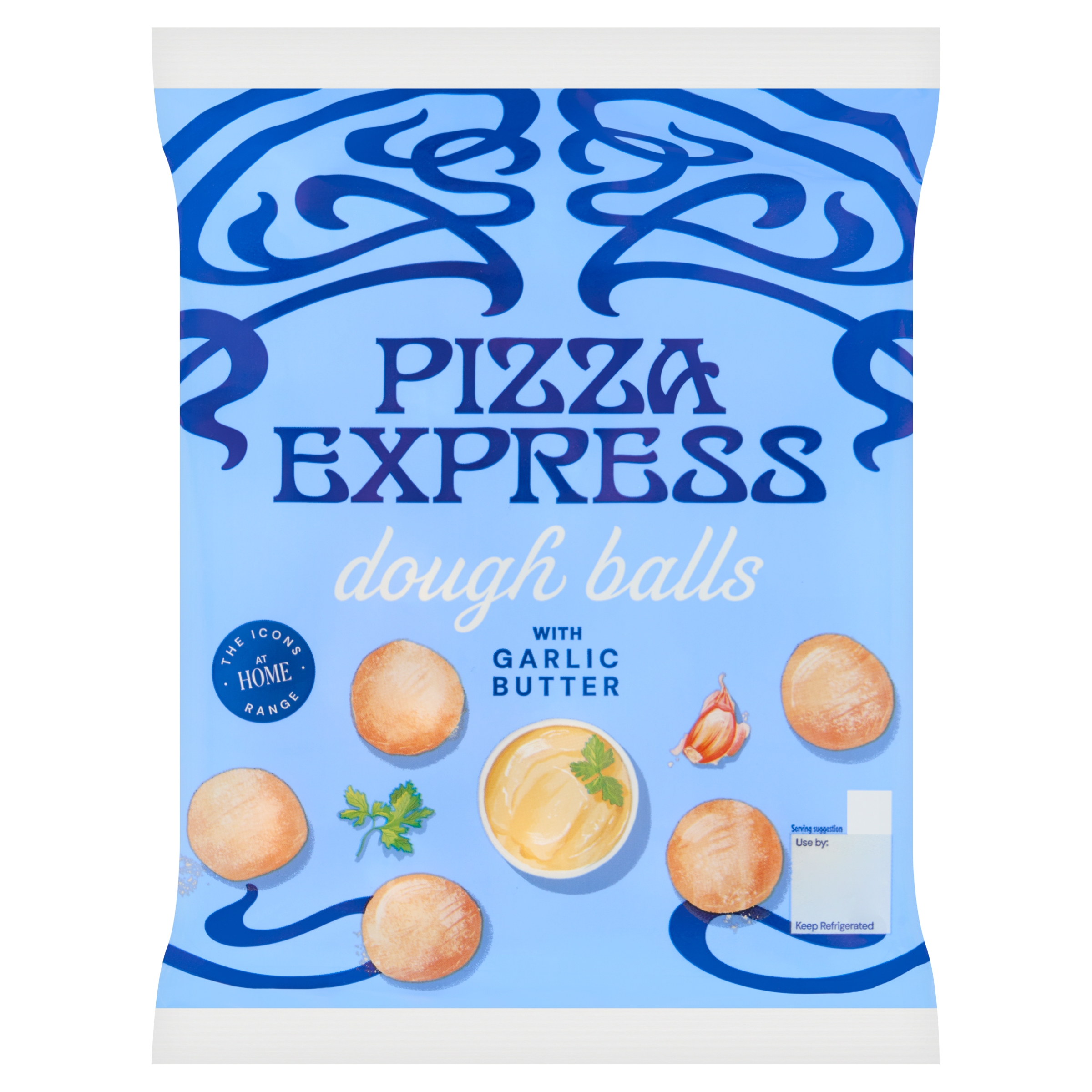 Bag of Pizza Express dough balls with garlic butter