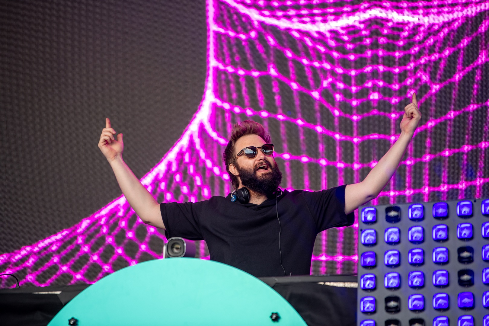 DJ playing
