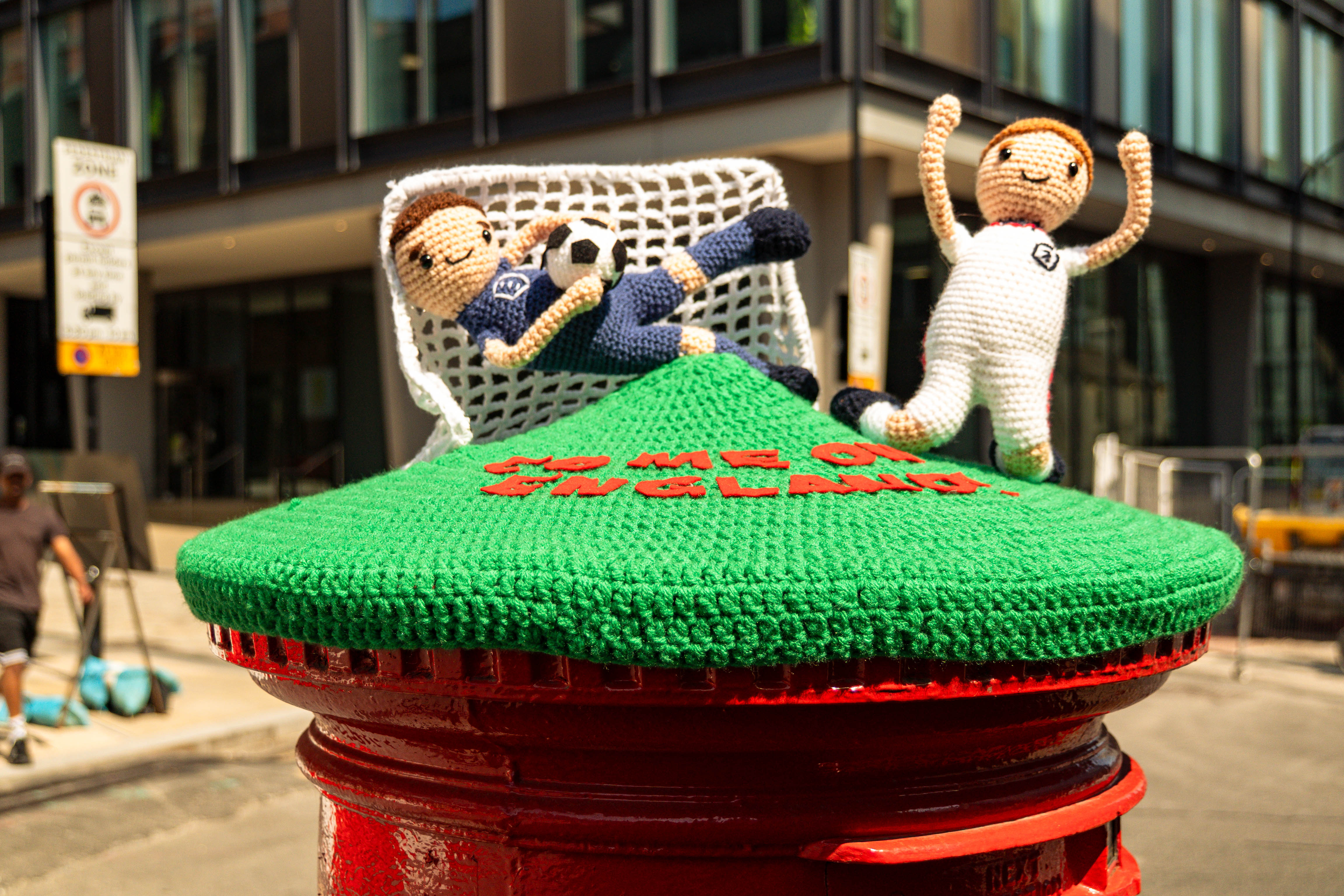 Hobbycraft Unveils Yarn-Bombed Postboxes to Celebrate England's World Cup Match on June 25, 2026