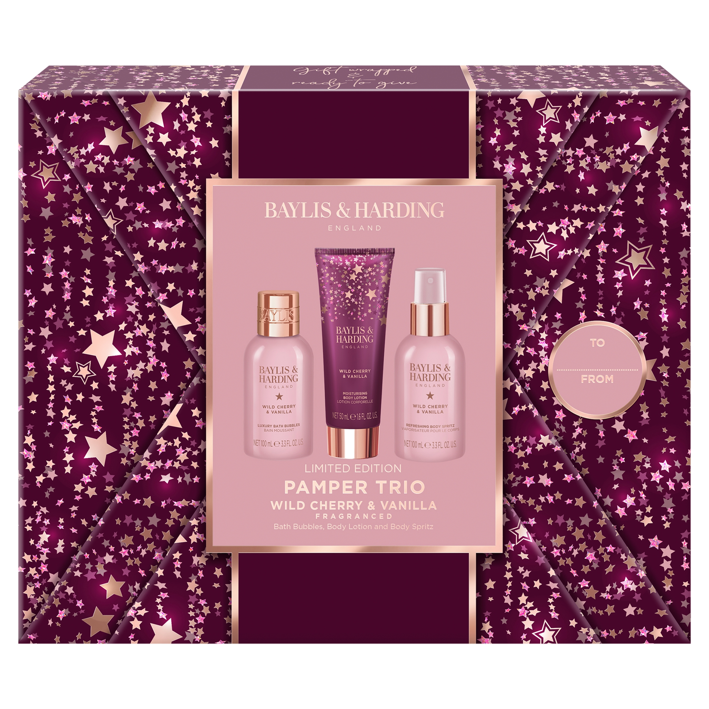 Baylis & Harding pamper gift set with starry packaging