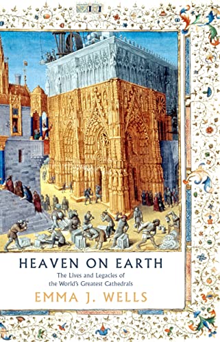 Colorful book cover featuring intricate Gothic architecture and artisans at work, framed by decorative borders.