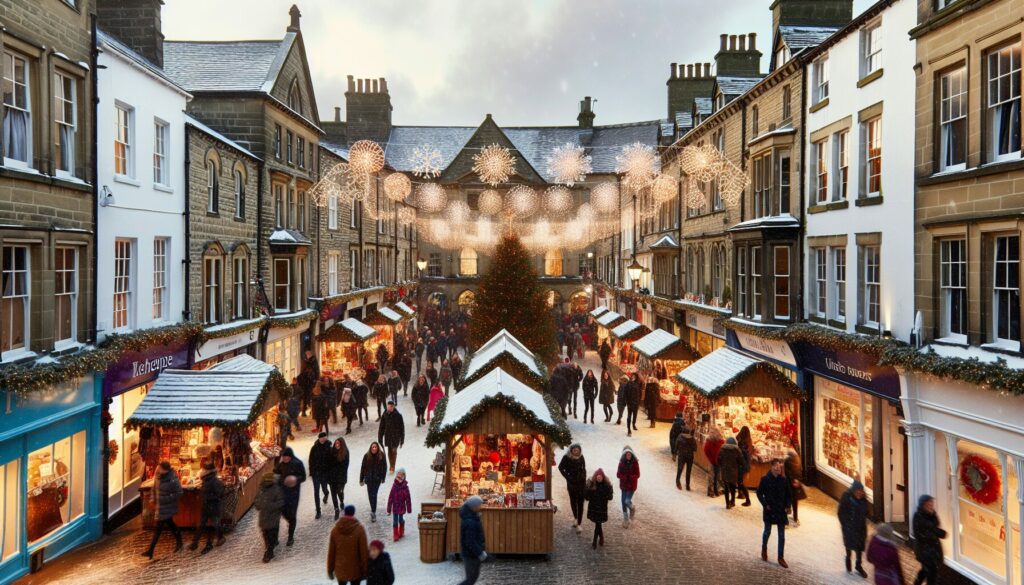 Skipton High Street winter wonderland
