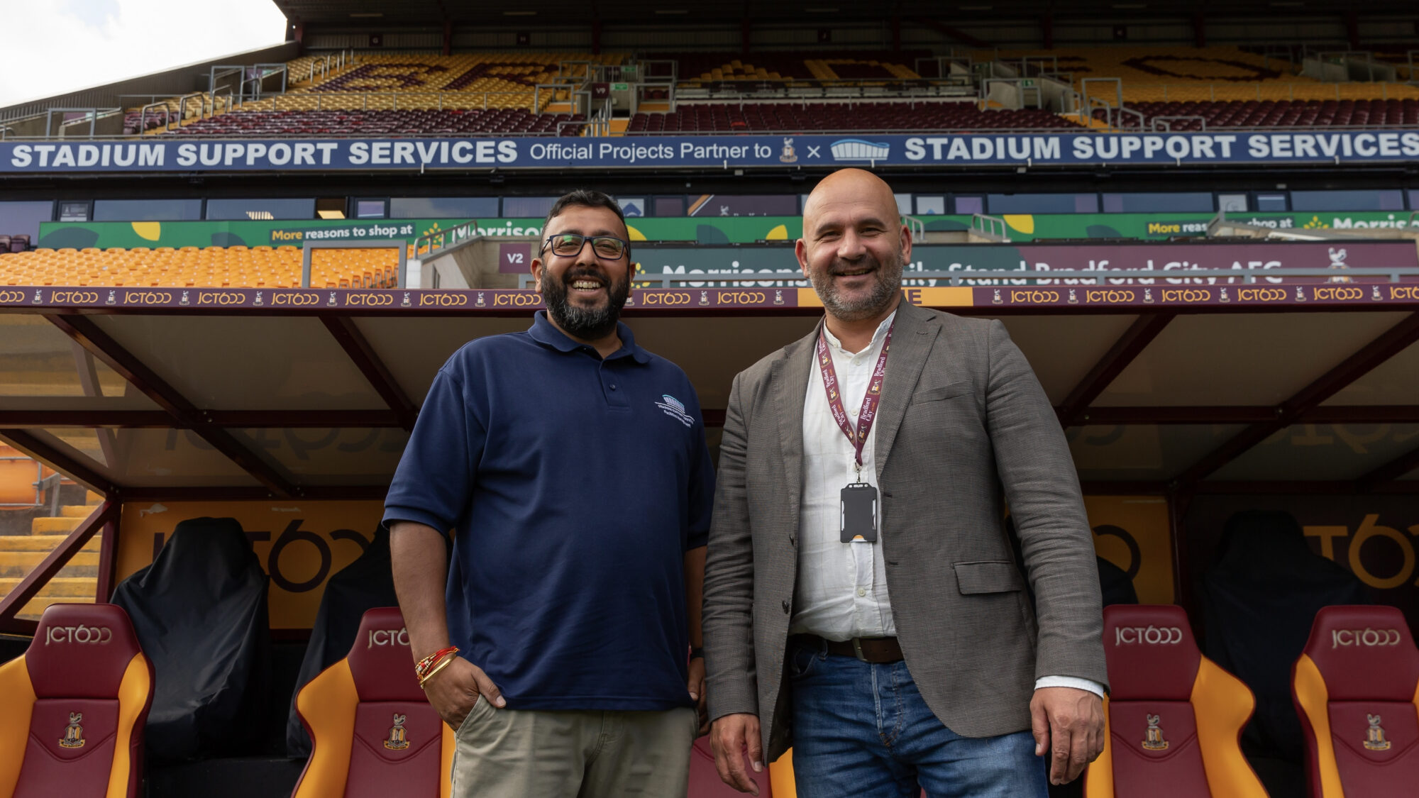 Bradford City AFC Forms Strategic Partnership with Stadium Support Services to Enhance University of Bradford Stadium
