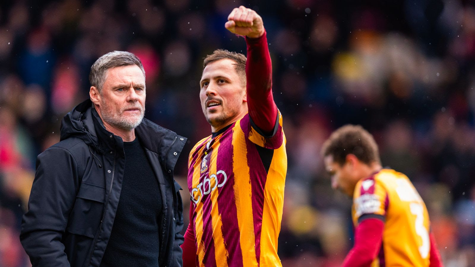 Bradford City Manager Graham Alexander and Midfielder Antoni Sarcevic Scoop League Awards