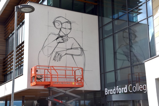 What Is The Story Behind The New Shamsia Hassani Mural At Bradford College?