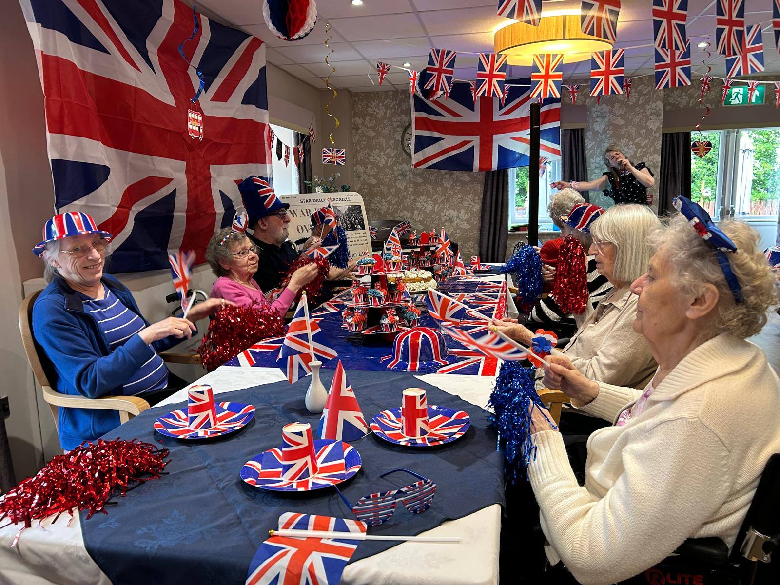 Meadowbeck Care Home Celebrates 81st VE Day Anniversary with 1940s Afternoon Tea