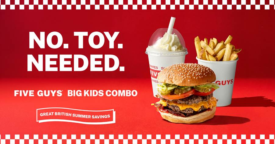 Featured image for Five Guys Launches Big Kids Combo Meal Deal for Yorkshire Families This Summer - Shopping
