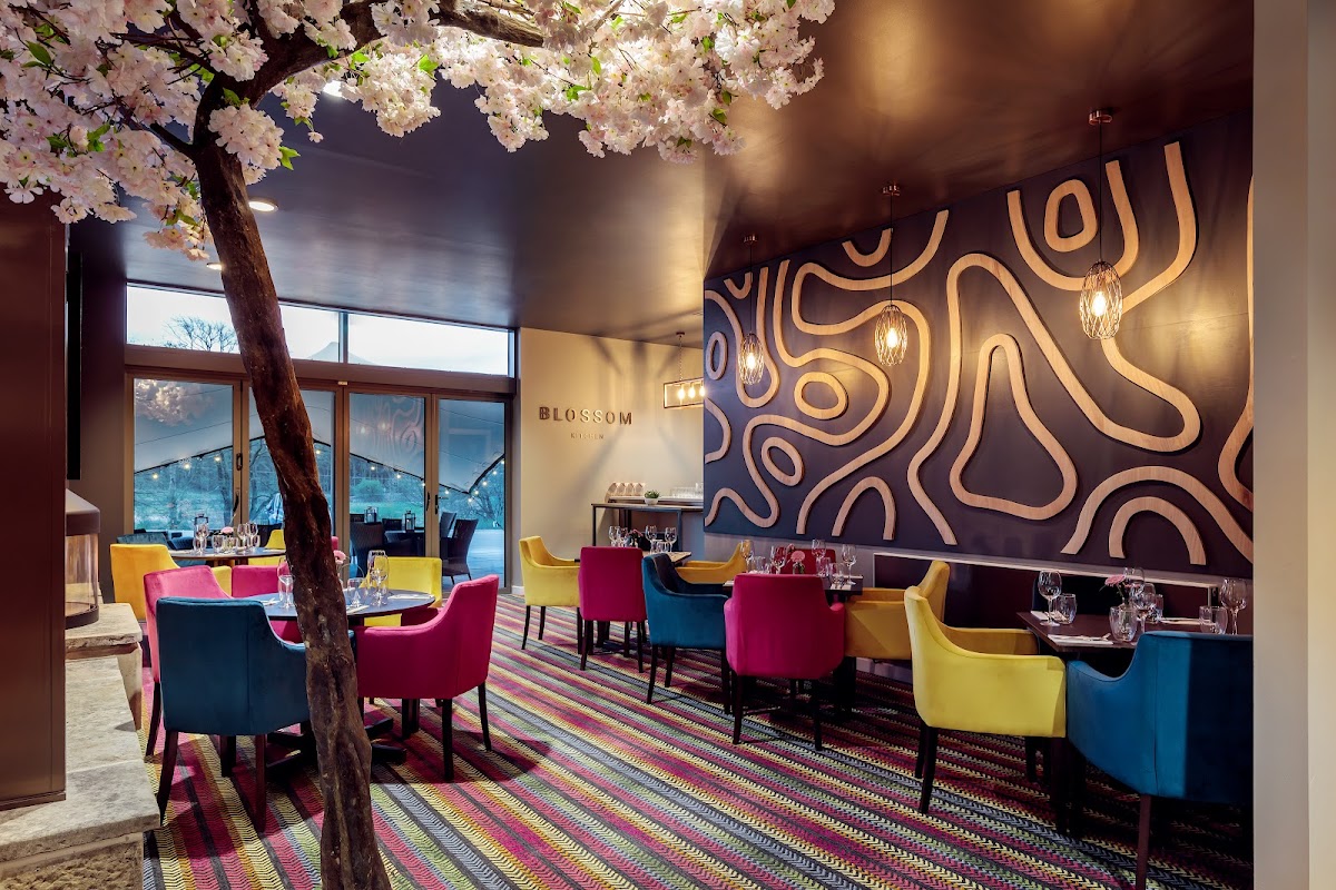 Dining at Blossom Kitchen in bell busk