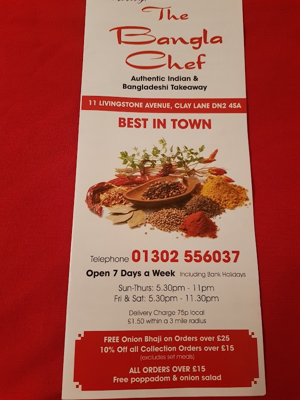 The Bangla Chef - takeaways in doncaster