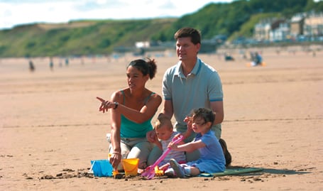 Filey beach|