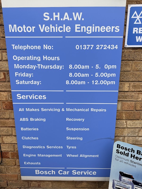 Shaw Motor Vehicle Engineers