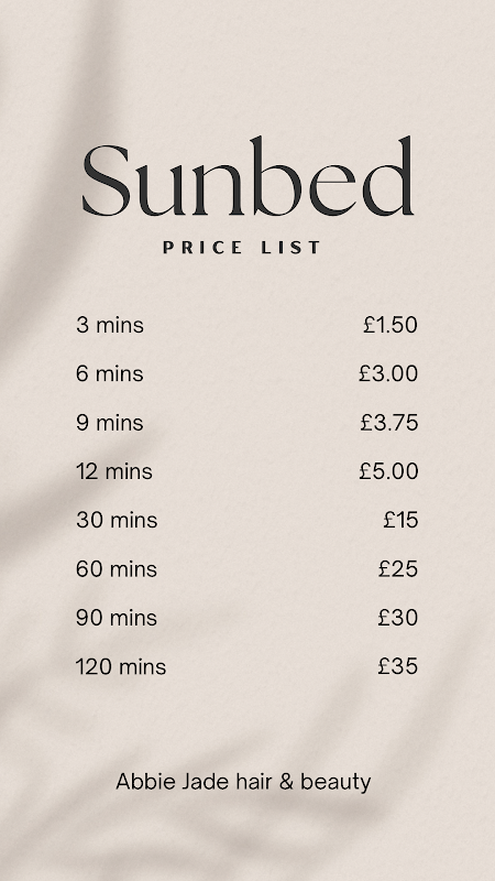 Abbie Jade Hair and Beauty & sunbed salon