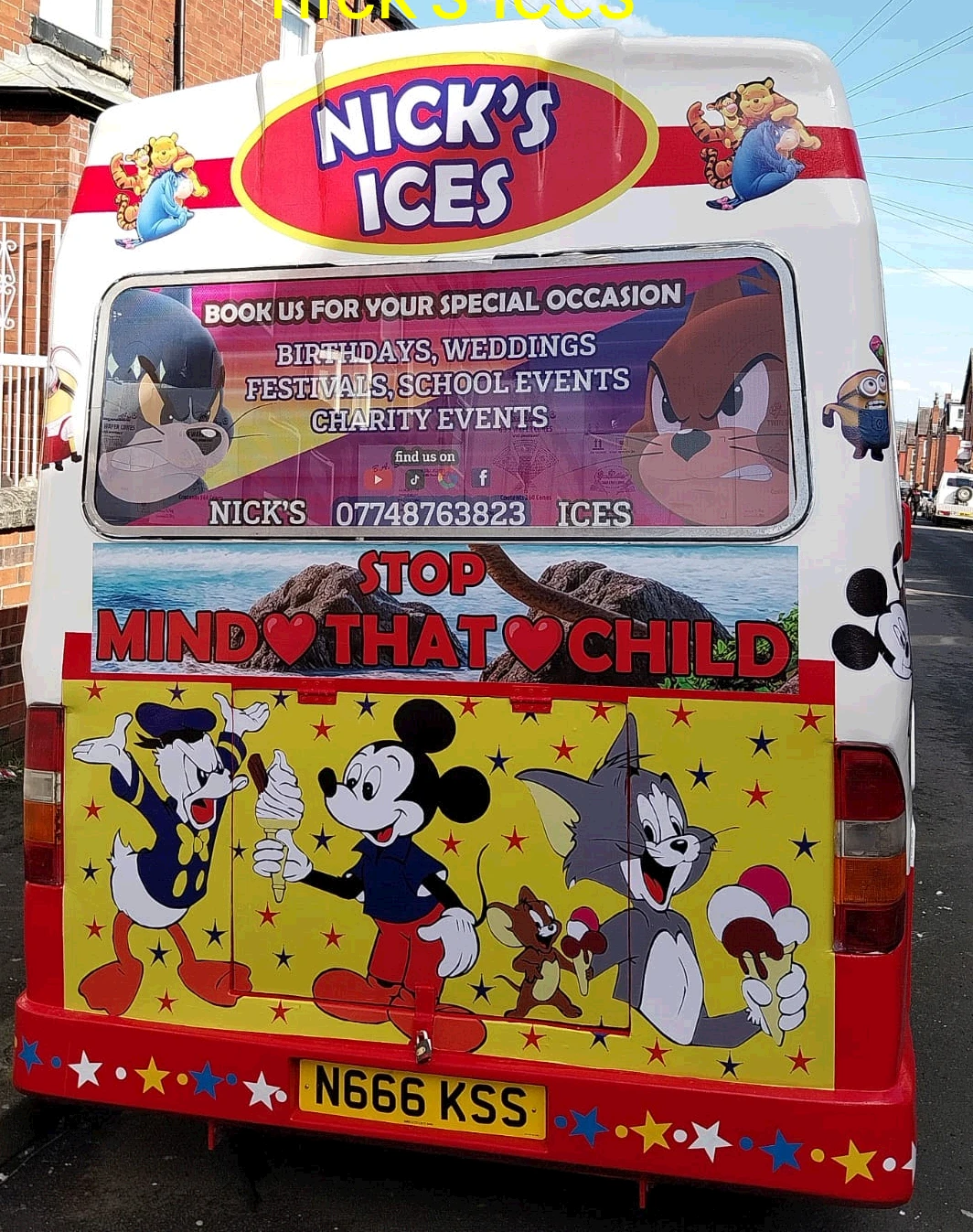 Book our fun ice cream van for your special occasion!