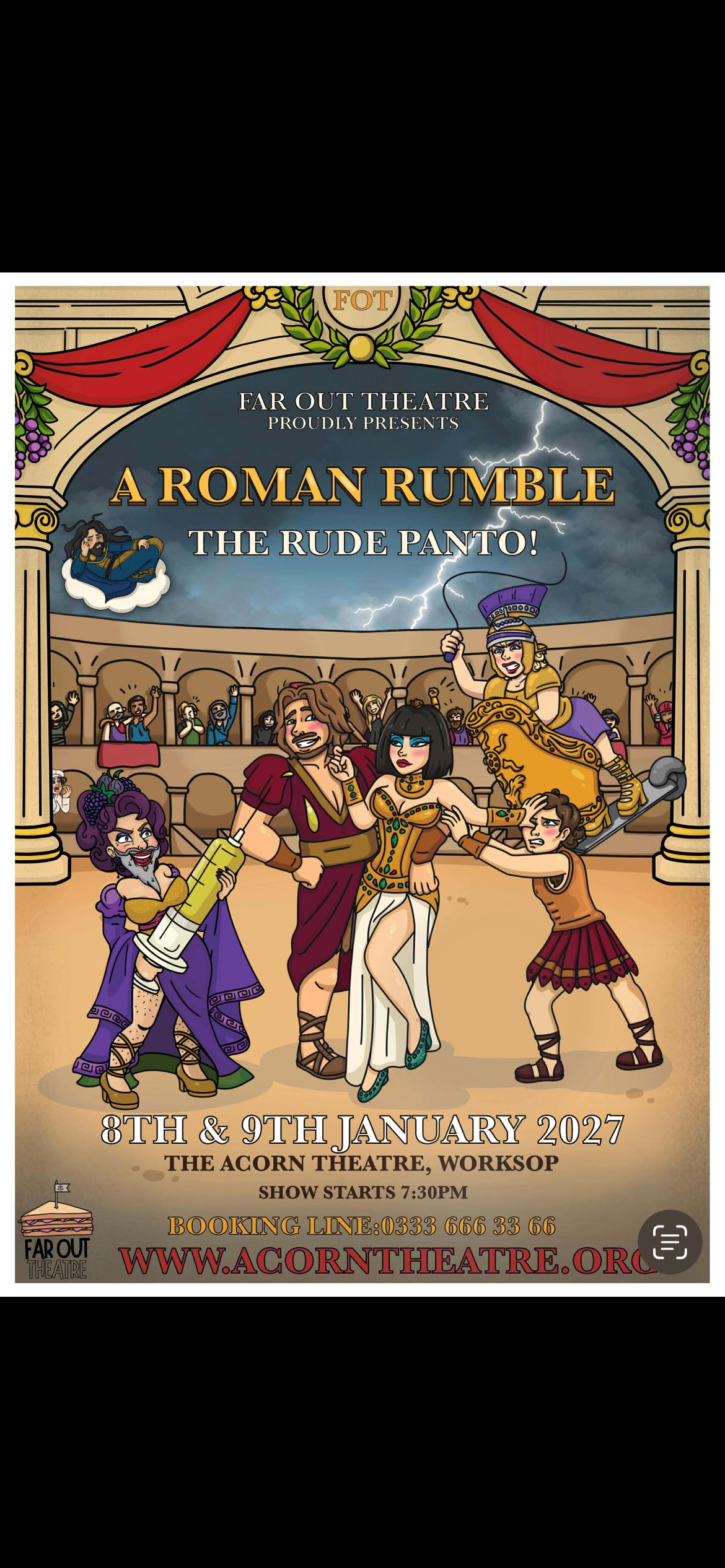 Far Out Theatre Presents: A Roman Rumble: The Rude Panto