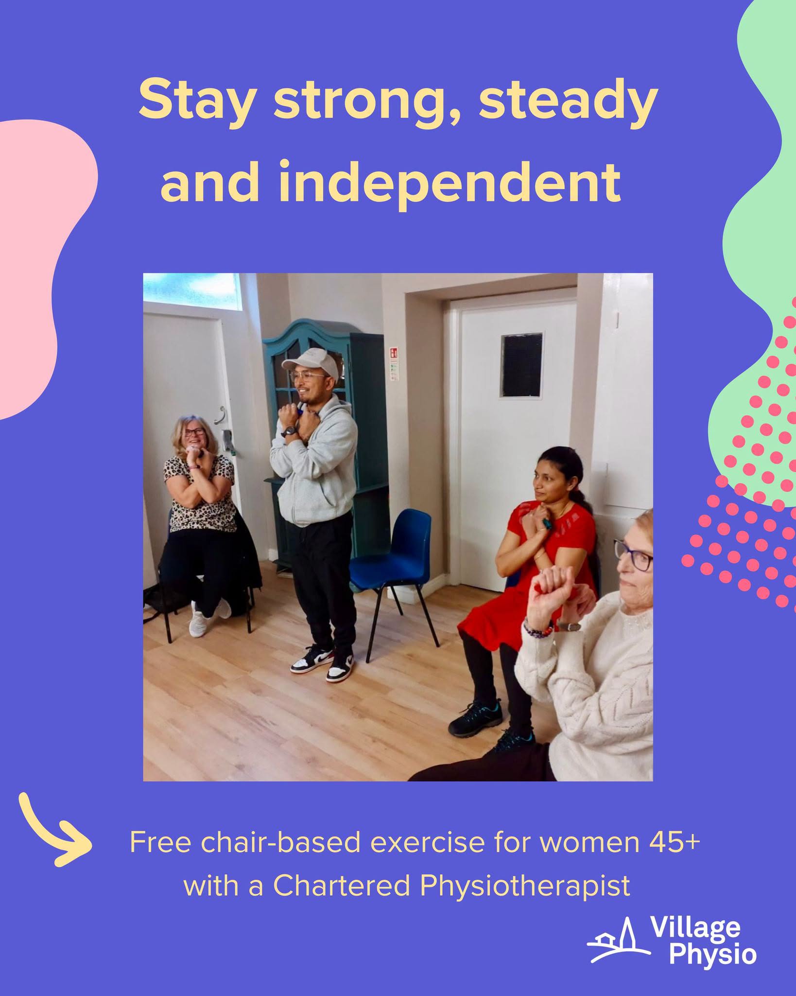 Event image for Free Weekly Physiotherapy, Strength & Balance Classes for Women 45+ in Rotherham
