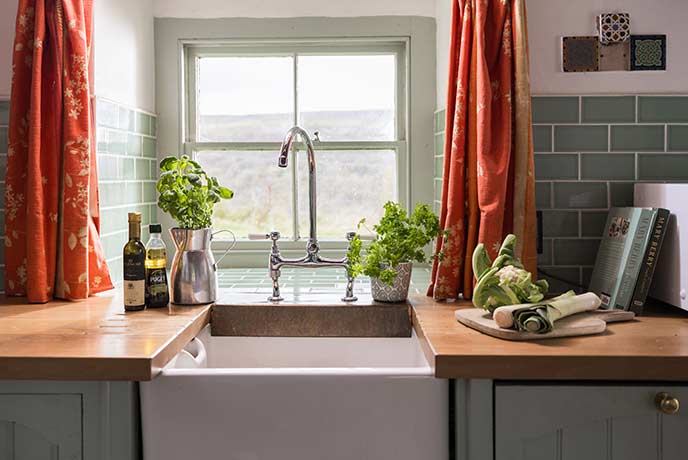 Take in the views from the kitchen