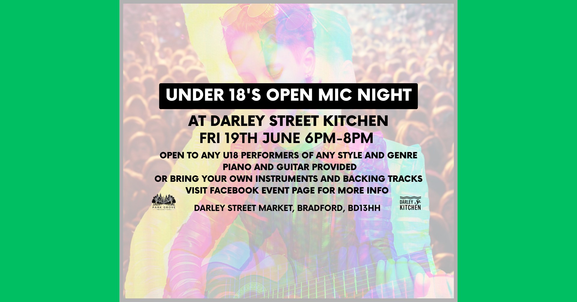 Event image for Under 18βs Open Mic Night