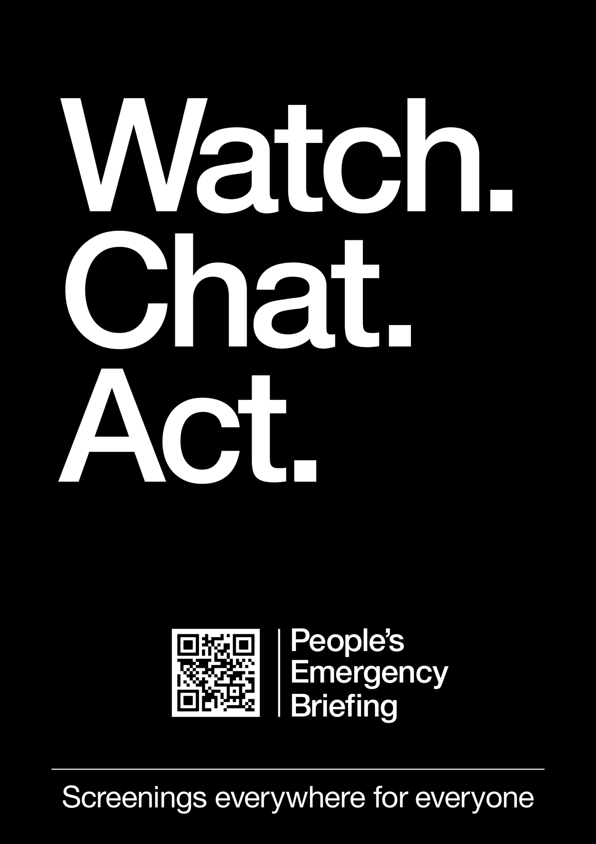 Event image for People’s Emergency Briefing – Trailer Screening and Discussion