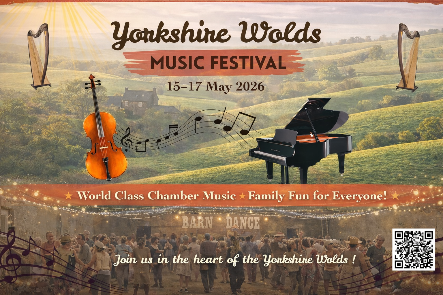 Join us for world-class music in stunning Yorkshire Wolds!