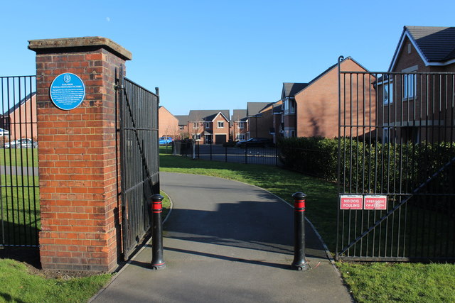 Former barnbow Royal Ordnance factory entrance blue plaque