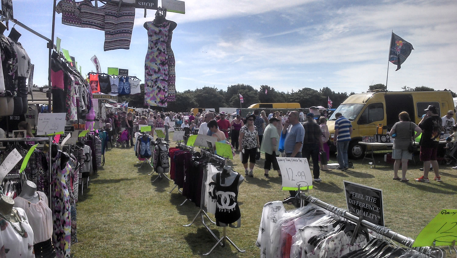 car boot market Strawberry fields|visitors at Strawberry Fields car boot market||