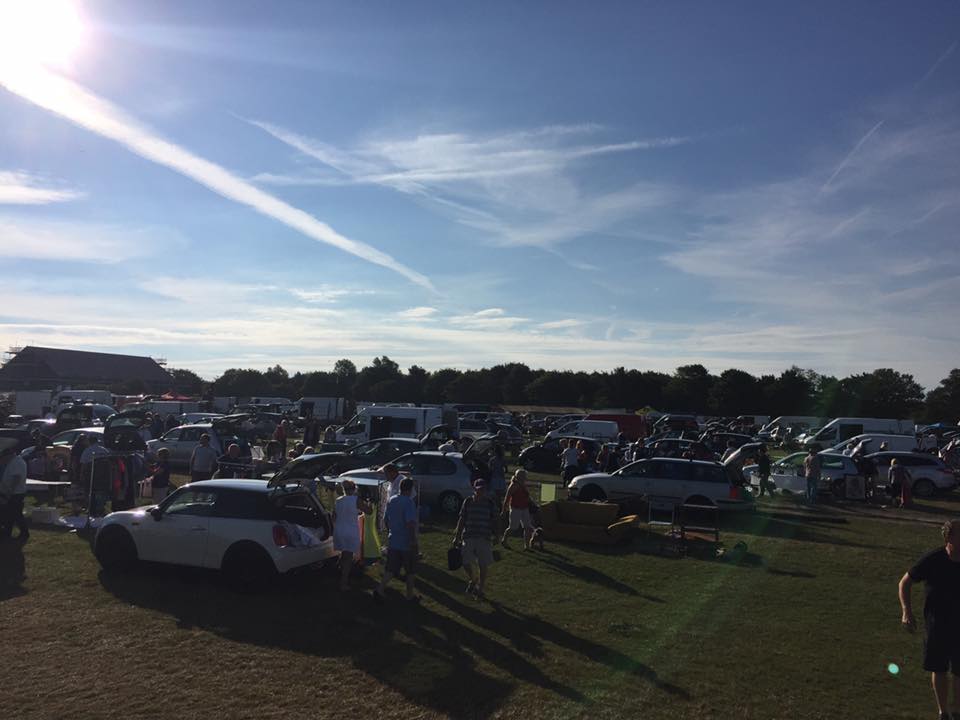 car boot market Strawberry fields|visitors at Strawberry Fields car boot market||