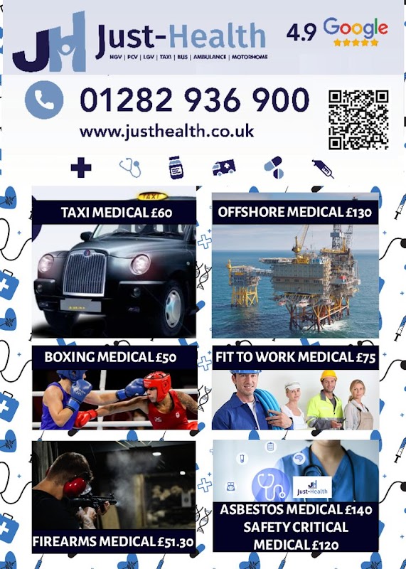 Just Health Thirsk D4 Taxi HGV Medical Clinic