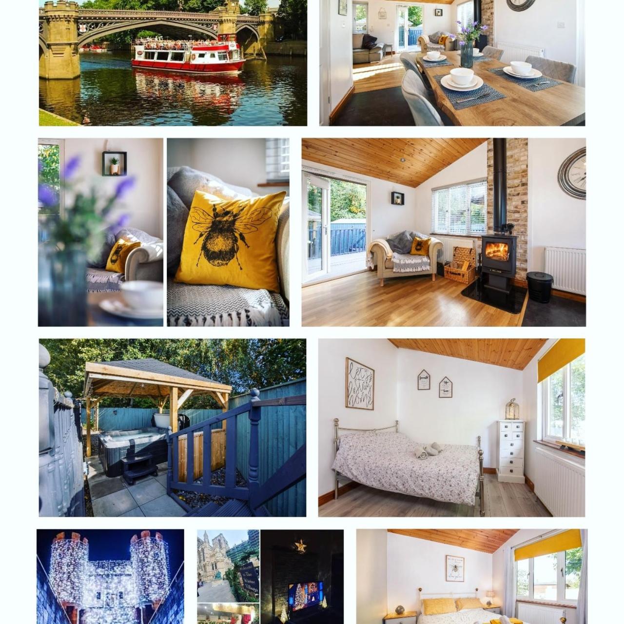 family honeybeelodge york Hot Tub and wood burner — photo 4