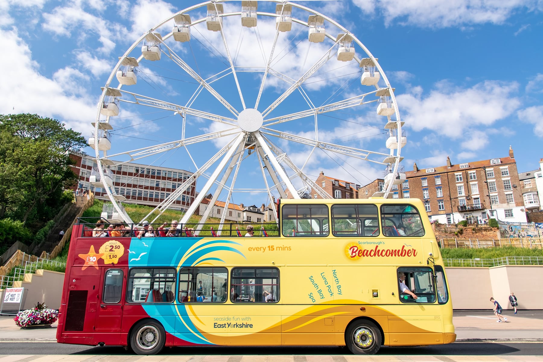Beachcomber Red Seafront Open Top Bus Image 1