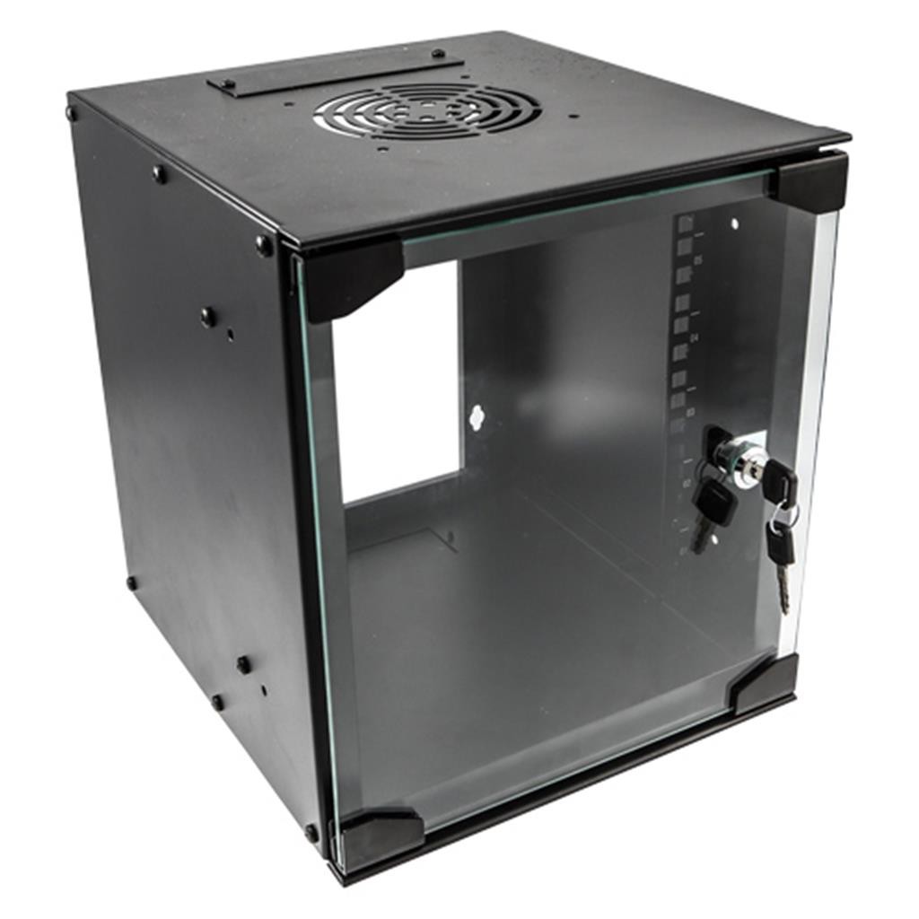 Cablenet 6u 10inch SOHO Wall Mount Cabinet 280W x 310D Black (Flat Pack) - image 2