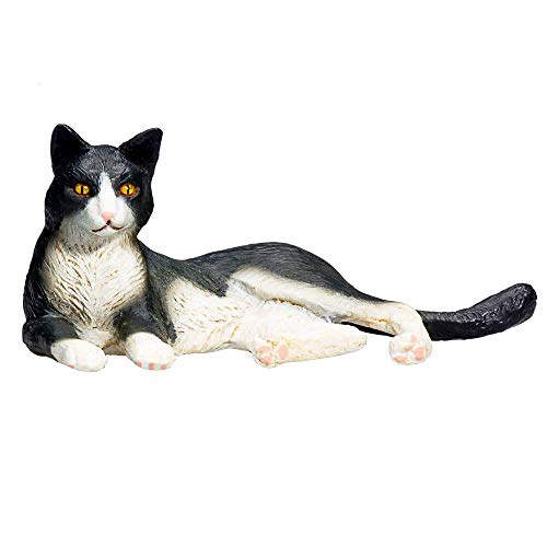 Cat Lying Black and White - image 2