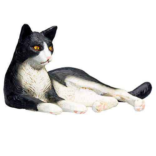 Cat Lying Black and White - image 3