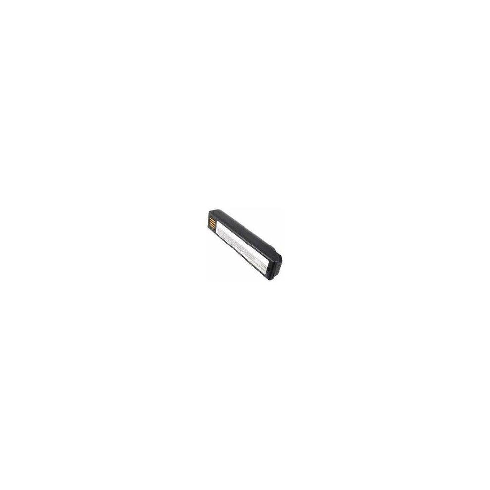 Black rechargeable battery accessory for Honeywell barcode readers, featuring a sleek design and a label indicating model number BAT-SCN01A.