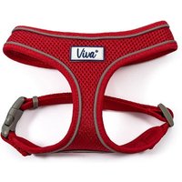 Red Ancol Viva Mesh Harness with adjustable straps and buckle, fits 28-40cm, featuring a breathable mesh design.