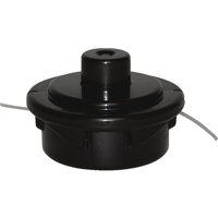Black Makita bump and feed spool for RST200 trimmer, round shape with protruding line and central knob.