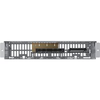 Black Samsung Flip OPS Mount with rectangular grid design and metallic finish.