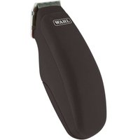 Black Wahl Pocket Pro Trimmer with ergonomic grip and stainless steel blades.