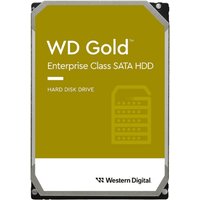 Western Digital Gold 4TB internal hard drive with yellow label, enterprise class SATA HDD, and silver casing.
