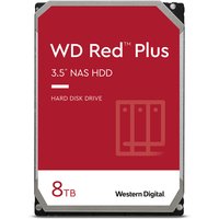 Western Digital Red Plus 8TB internal hard drive, red label, 3.5-inch, 5640 RPM, 256MB cache.