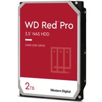 Western Digital Red Pro 2TB internal hard drive, 3.5-inch, red label, 7200 RPM, 64MB cache, black casing.