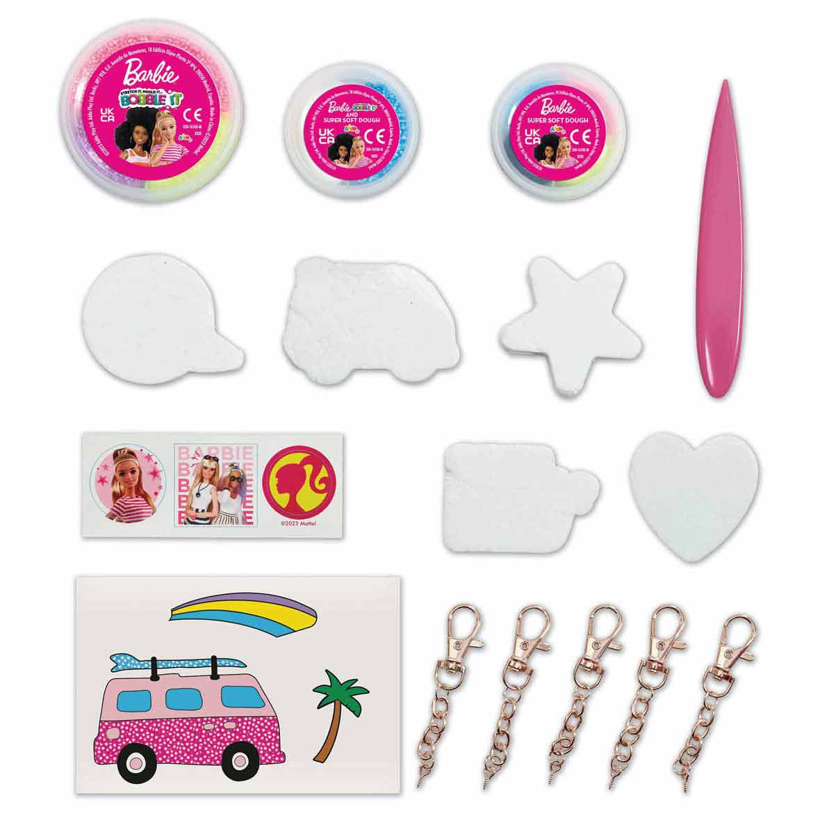 Barbie Bobble It Make Your Own Friendship Keyrings Craft Set - image 3