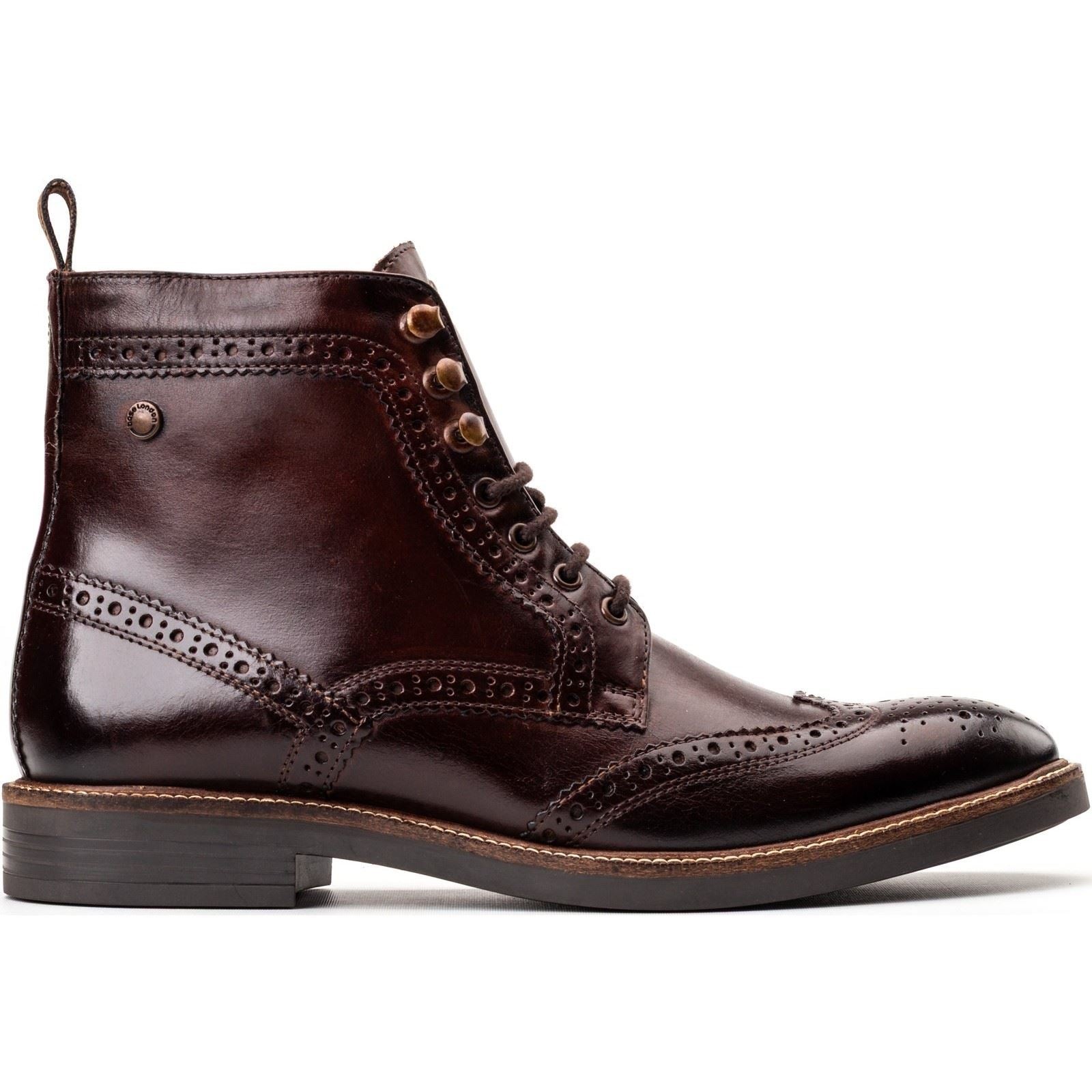 Base London Bristol Leather Men's Burnt Brown Brogues Shoes - image 5
