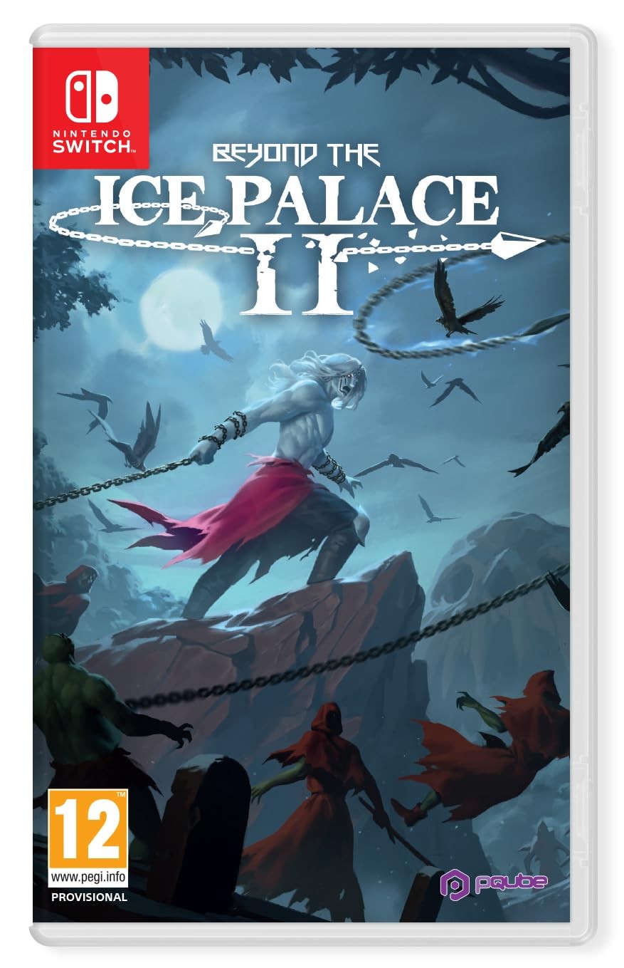 Cover art for "Beyond the Ice Palace 2" features a warrior in a blue cloak, standing on rocky terrain with dark figures and a moonlit sky, all framed in a vivid, fantasy style.