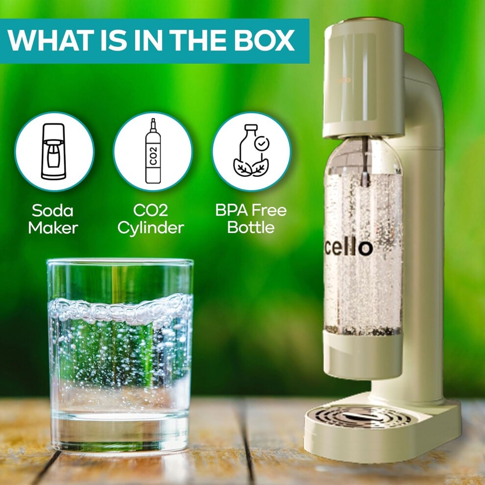 Cello Overture Sage Green Soda Maker - image 2
