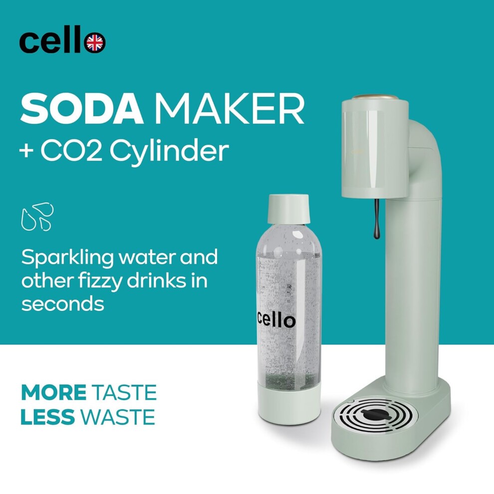 Cello Overture Sage Green Soda Maker - image 5