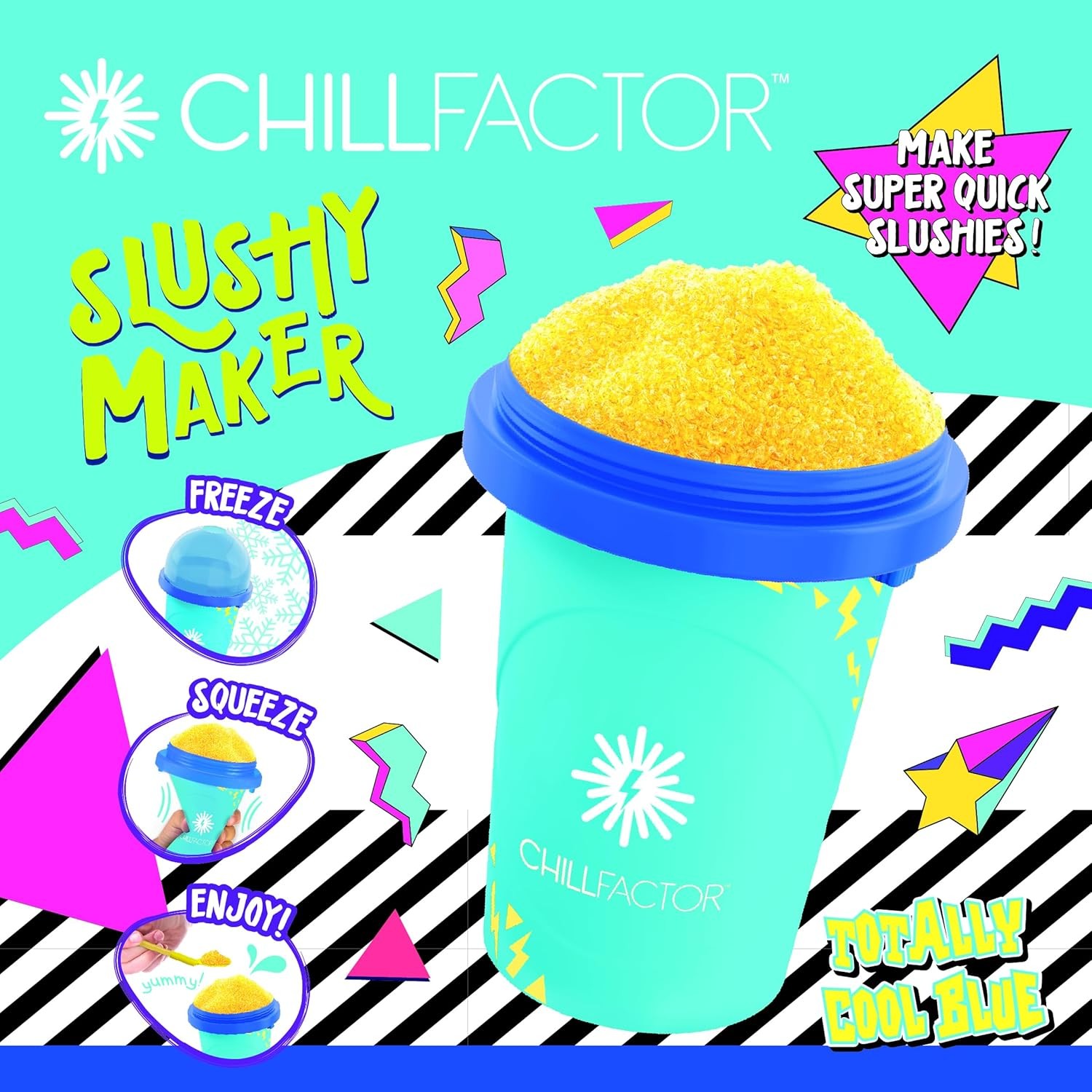 ChillFactor Colour Shock Slushy Maker Totally Cool Blue - image 4