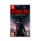 "Daymare: 1994 Sandcastle for Switch features a dark, atmospheric cover with a silhouetted figure holding a weapon against a stormy backdrop, prominently displaying the game's title."